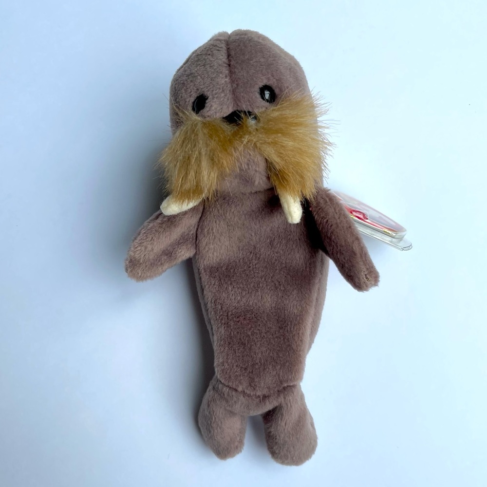 TY Beanie Babie "Jolly" Extremely RARE with Two Tush Tags! Dual US & Canadian